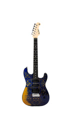 Guitarra Electrica Strato SSH Blue Retro