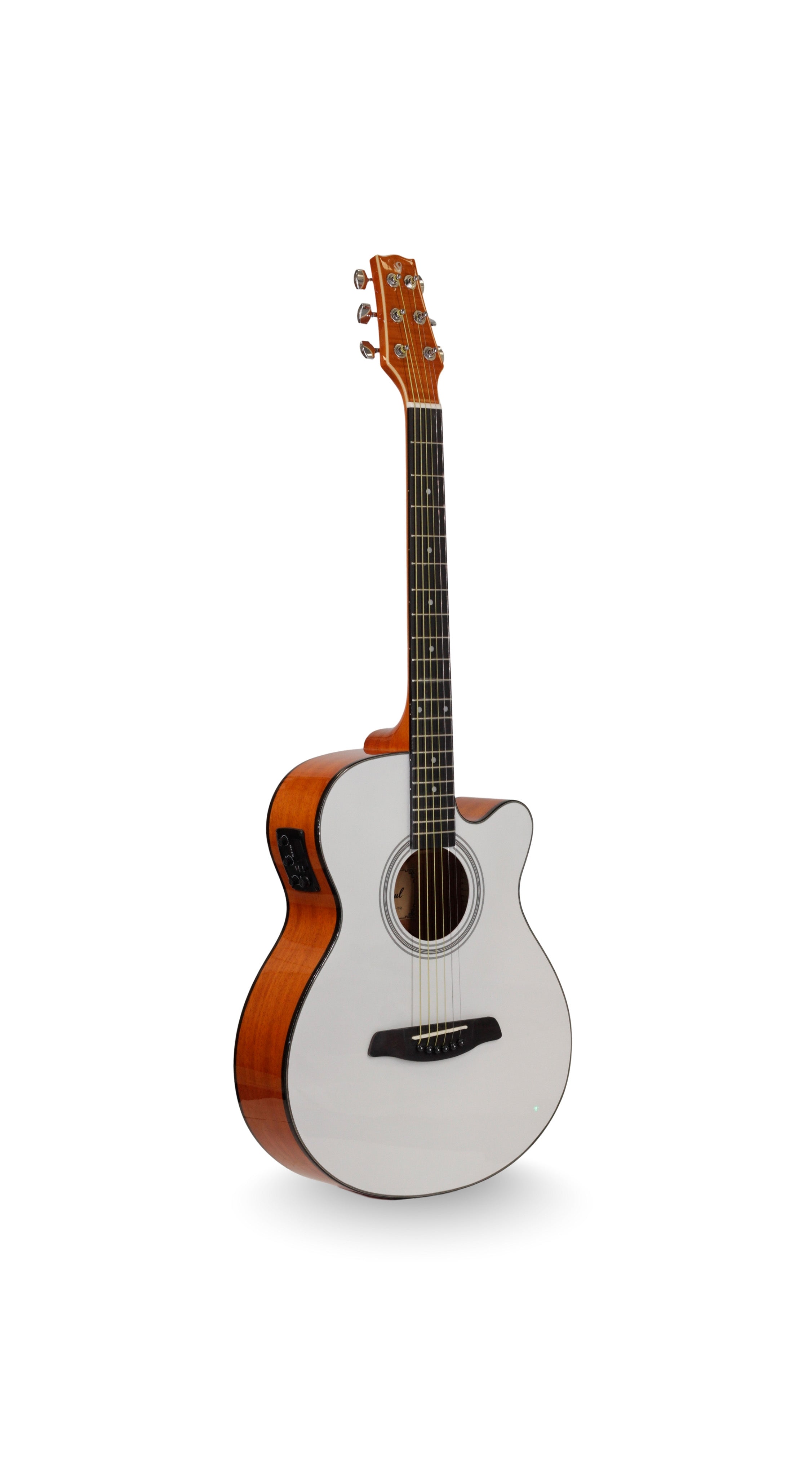 Guitarra Electroacústica White Mahogany 40¨- Incluye Funda